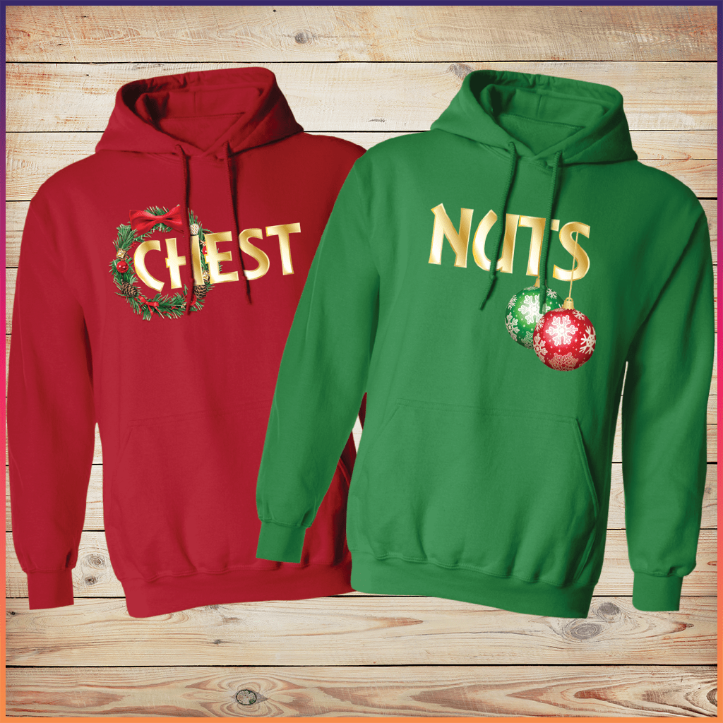 Chestnuts Christmas couples Hoodies