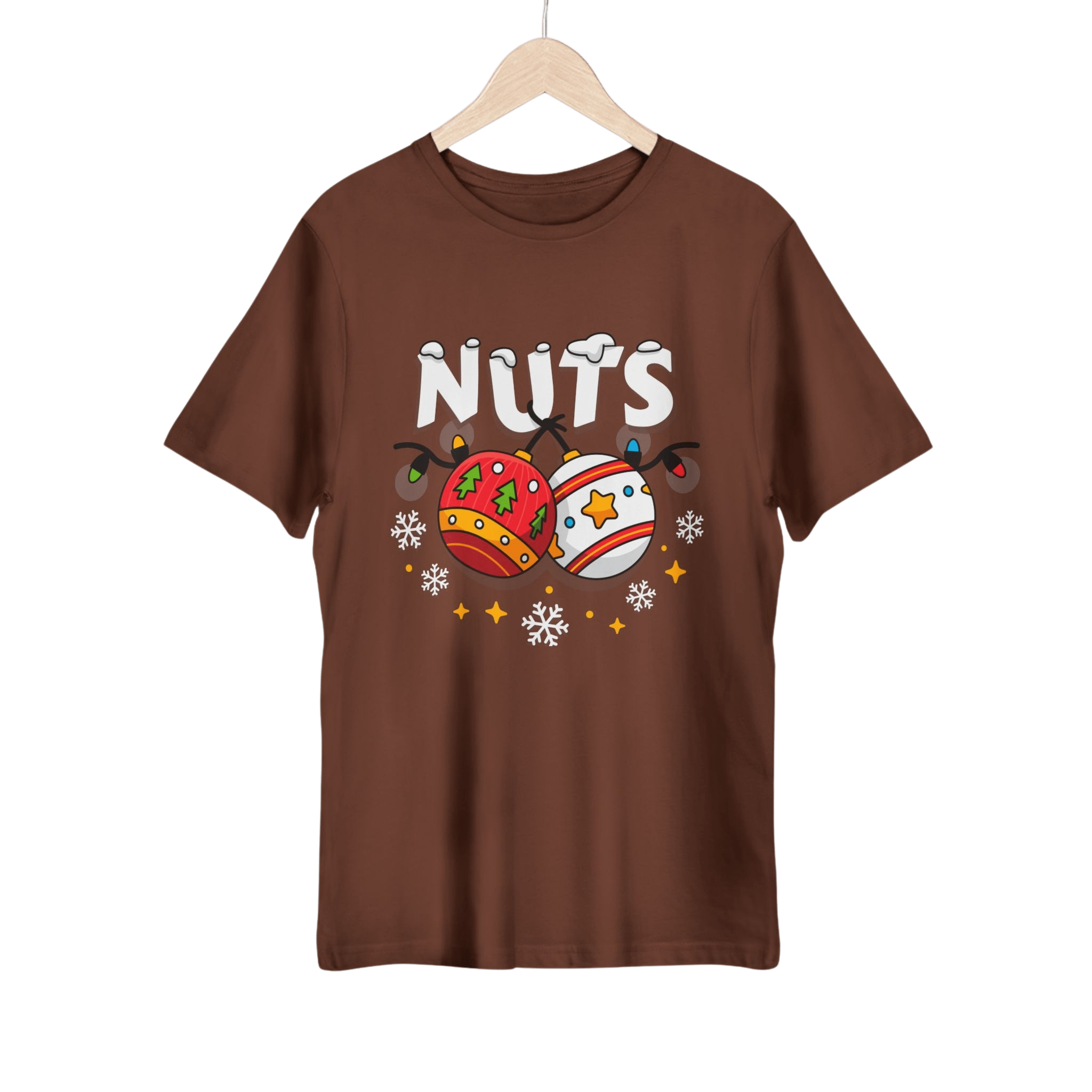 Chestnuts Deluxe Tees Printed on chestnuts colored tees