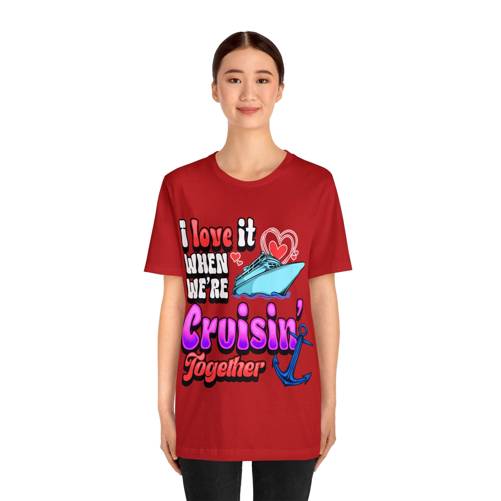 Couples Cruisin Deluxe Tee For Your Next Cruise