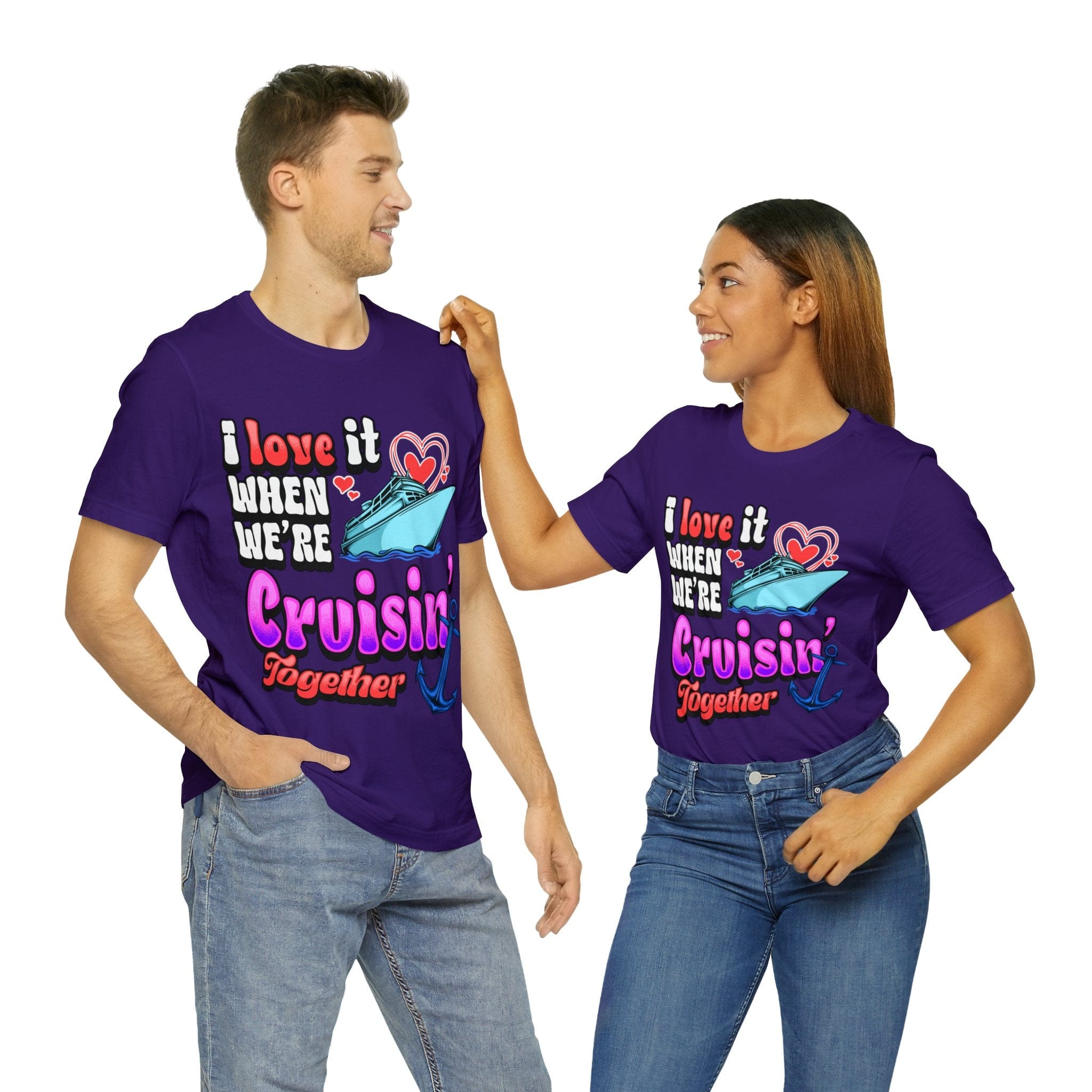 Couples Cruisin Deluxe Tee For Your Next Cruise