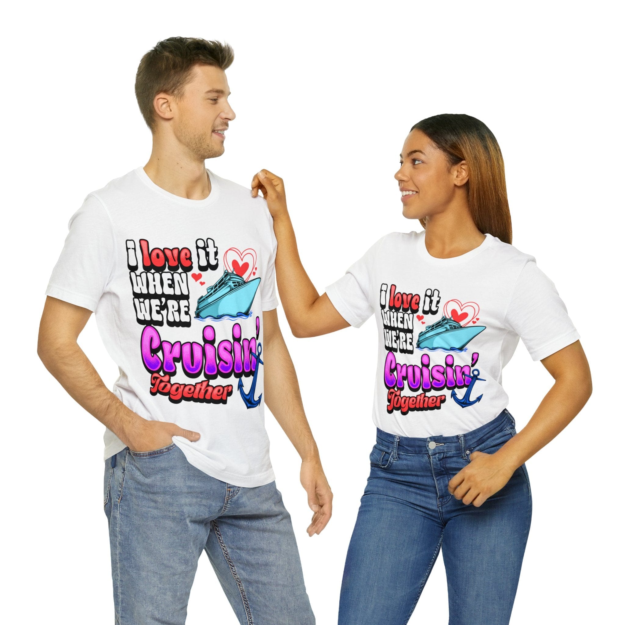 Couples Cruisin Deluxe Tee For Your Next Cruise