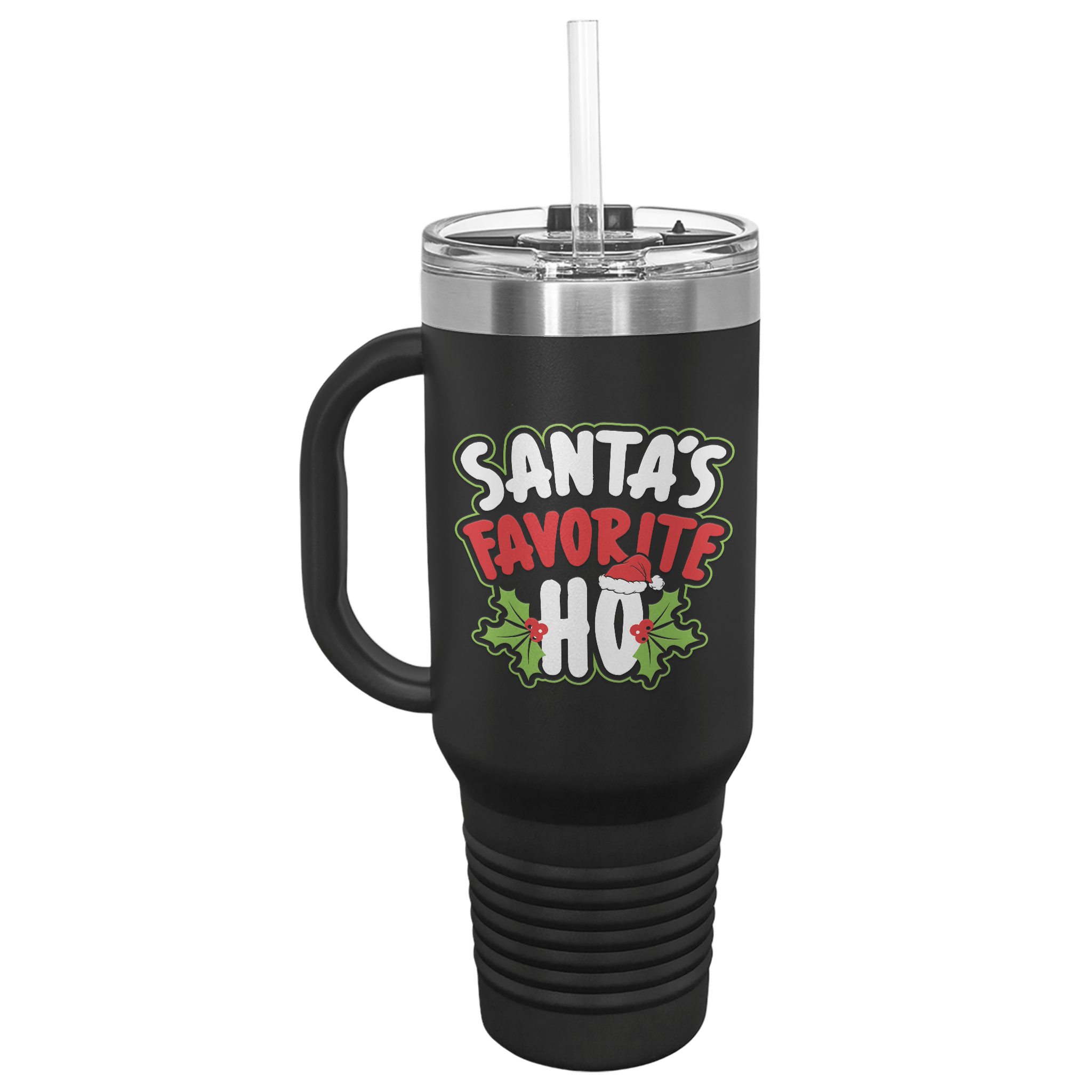 Funny 40oz Tumblers - Santa's favorite ho & Santa