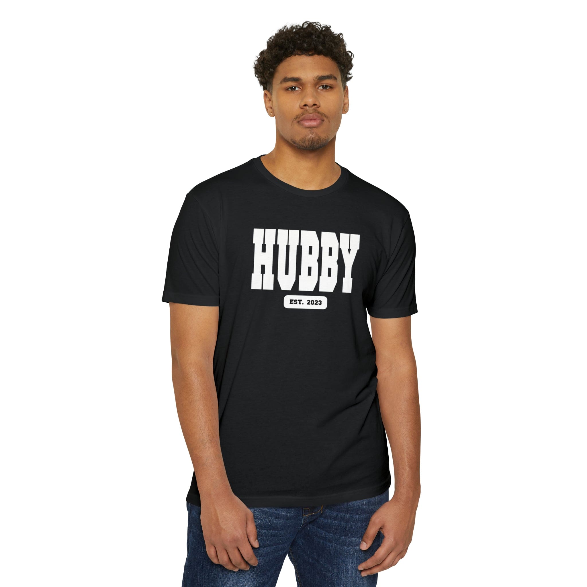 Hubby EST 2023 Unisex Jersey T-shirt