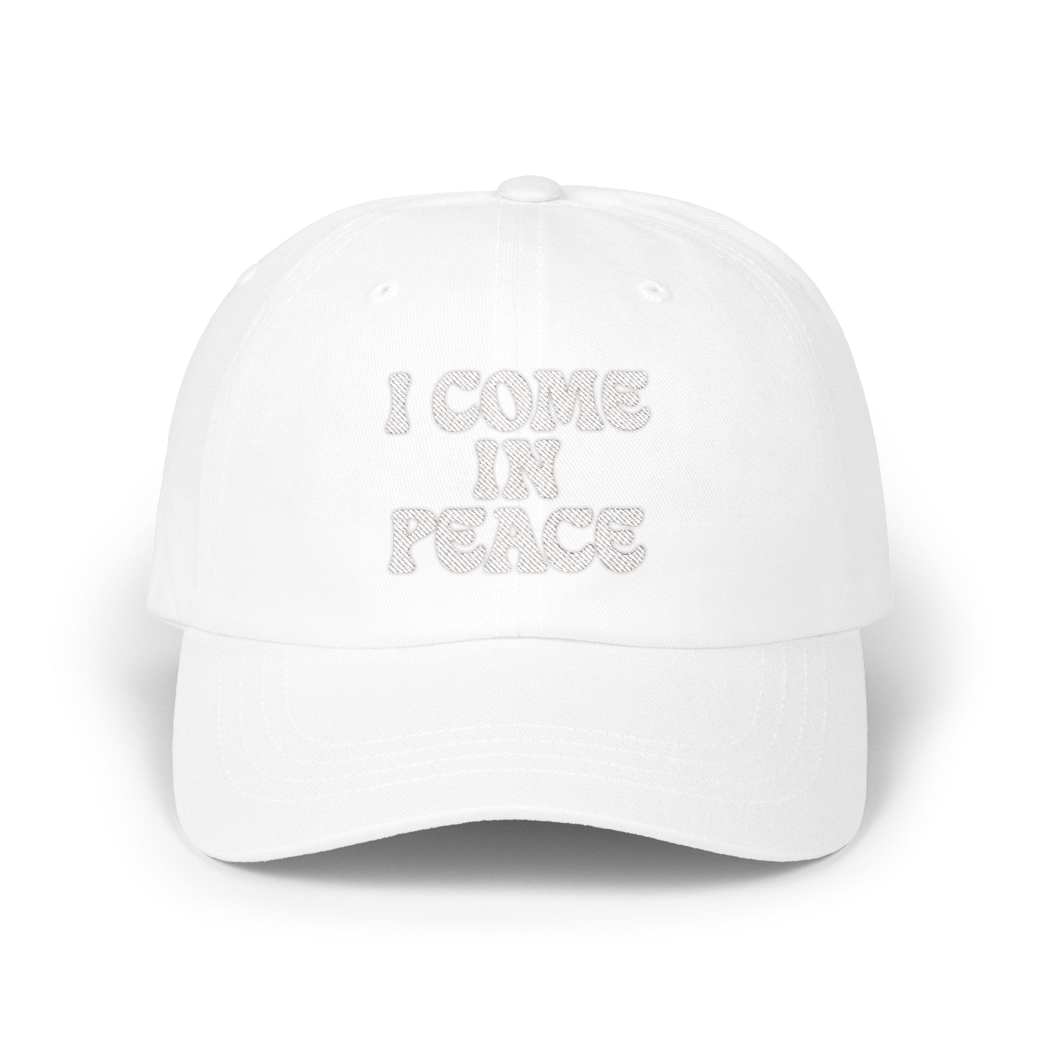 I Come In Peace Classic Dad Cap