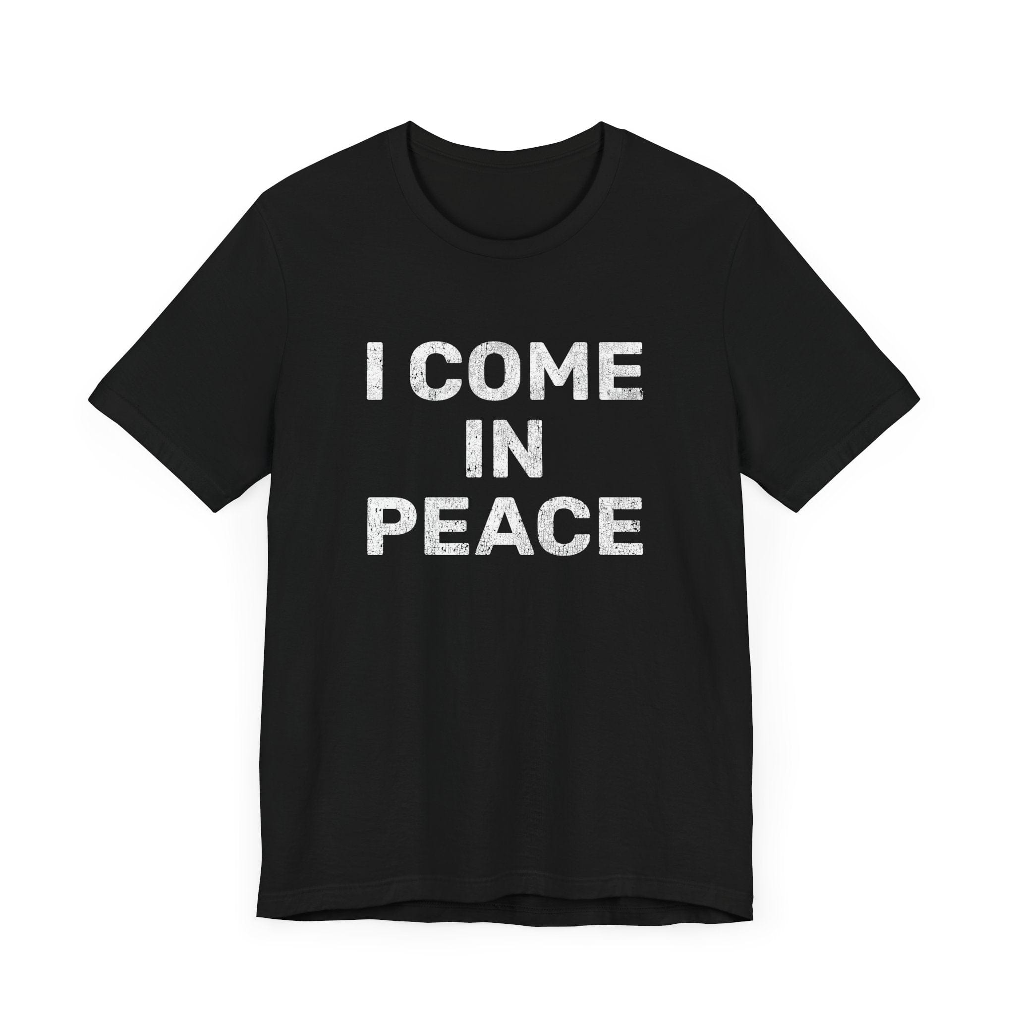 I Come In Peace | Deluxe Black Tee