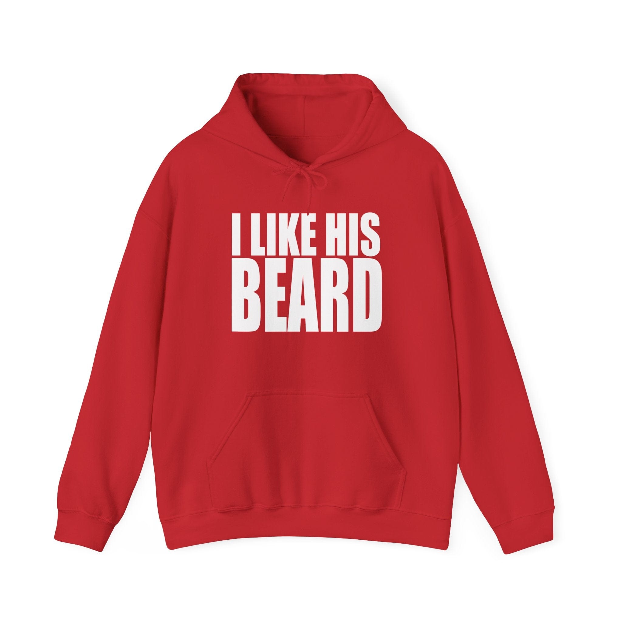 I Like Her Butt & I Like His Beard Red Hoodies