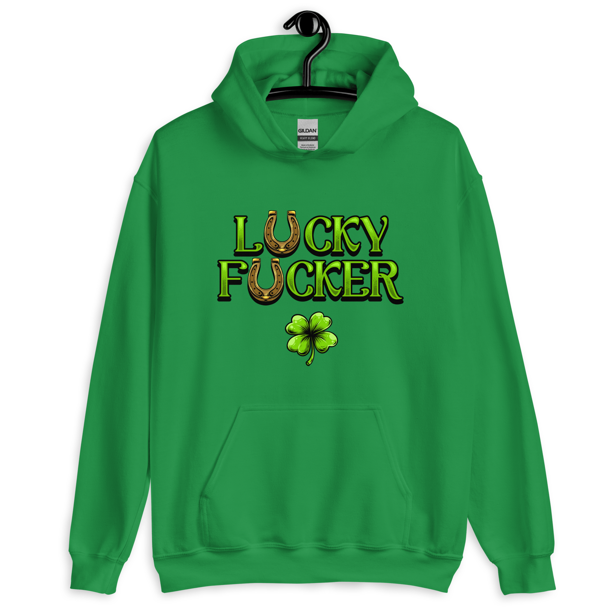 Lucky & Lucky F*ucker St Patricks day Drinking Hoodies