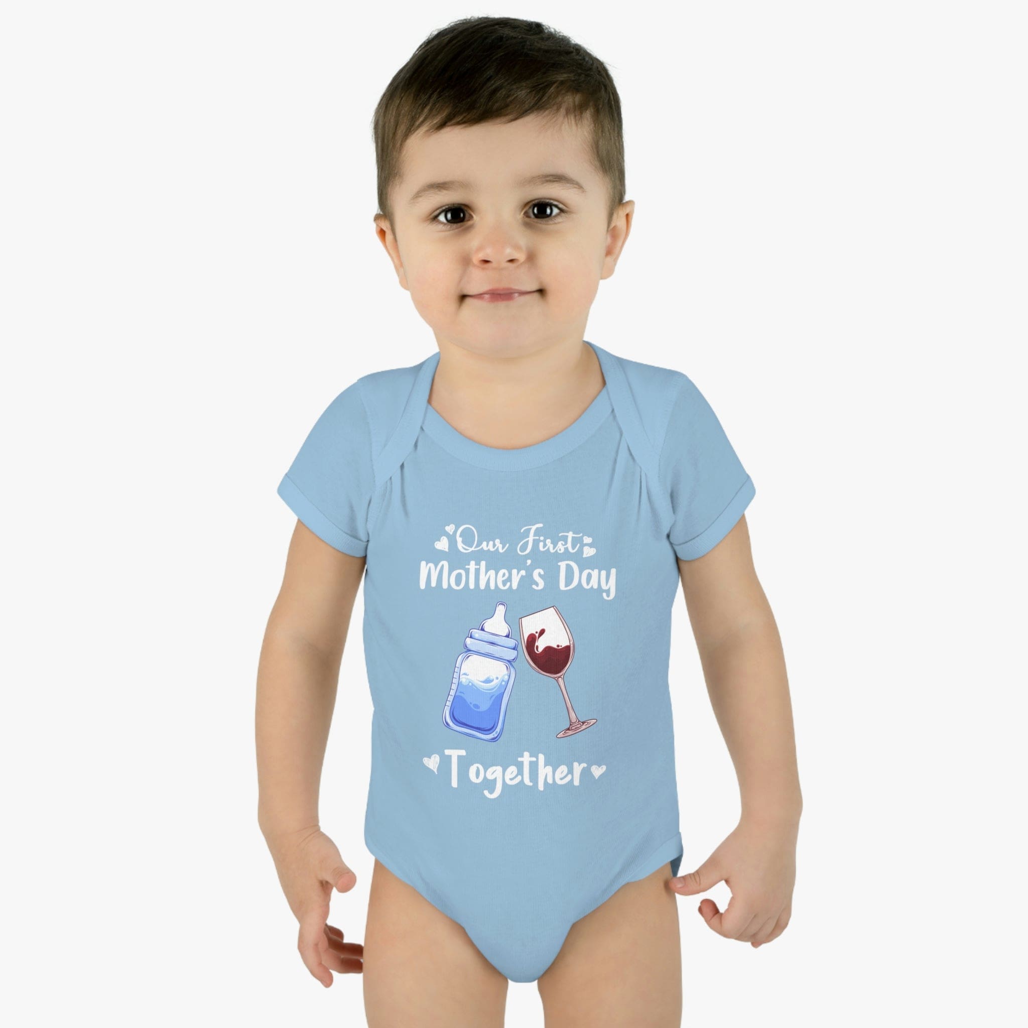 Our first mother's Day Together Infant Baby Rib Bodysuit