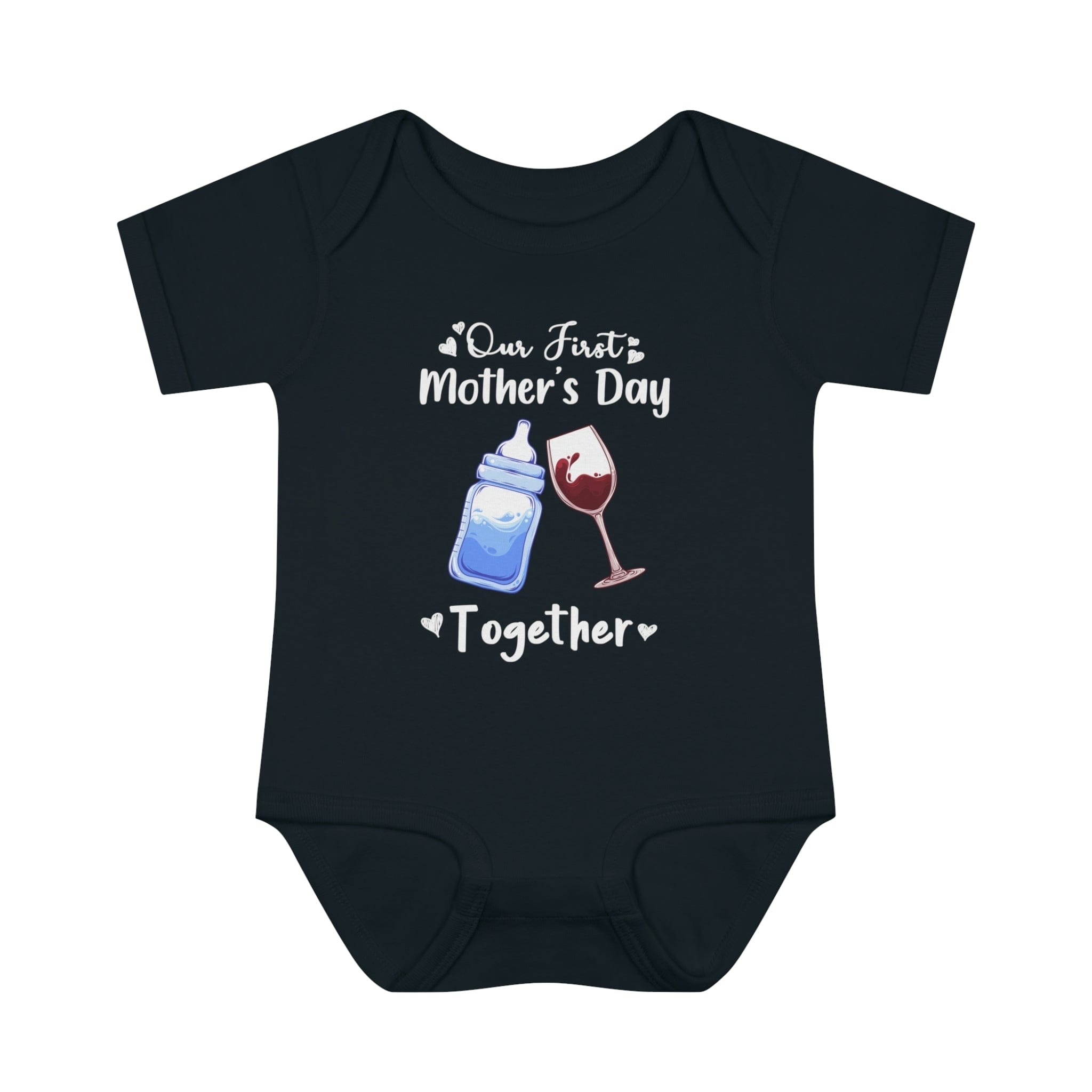 Our first mother's Day Together Infant Baby Rib Bodysuit