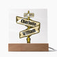 Personalized GOLD Road Sign of your EST date  Acrylic Plaque