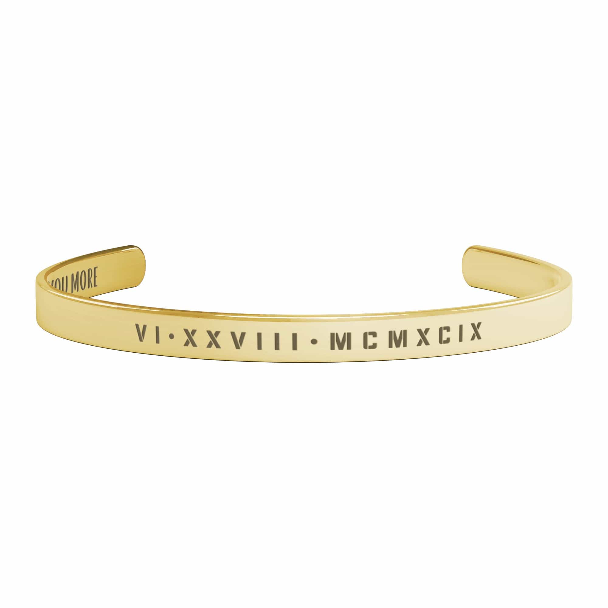 Personalized Roman Numeral Bracelet