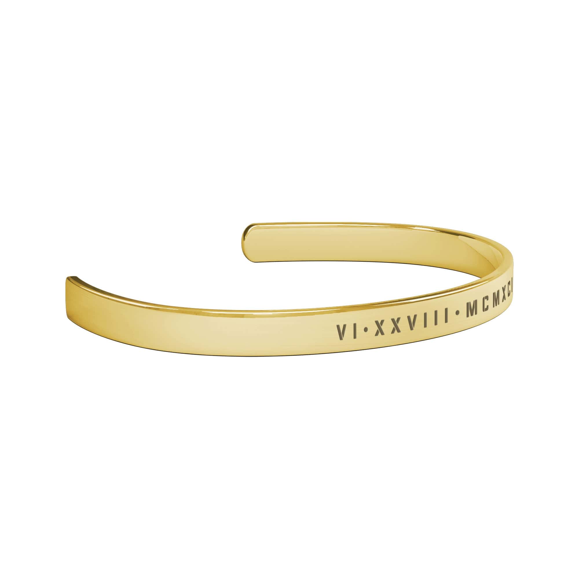 Personalized Roman Numeral Bracelet