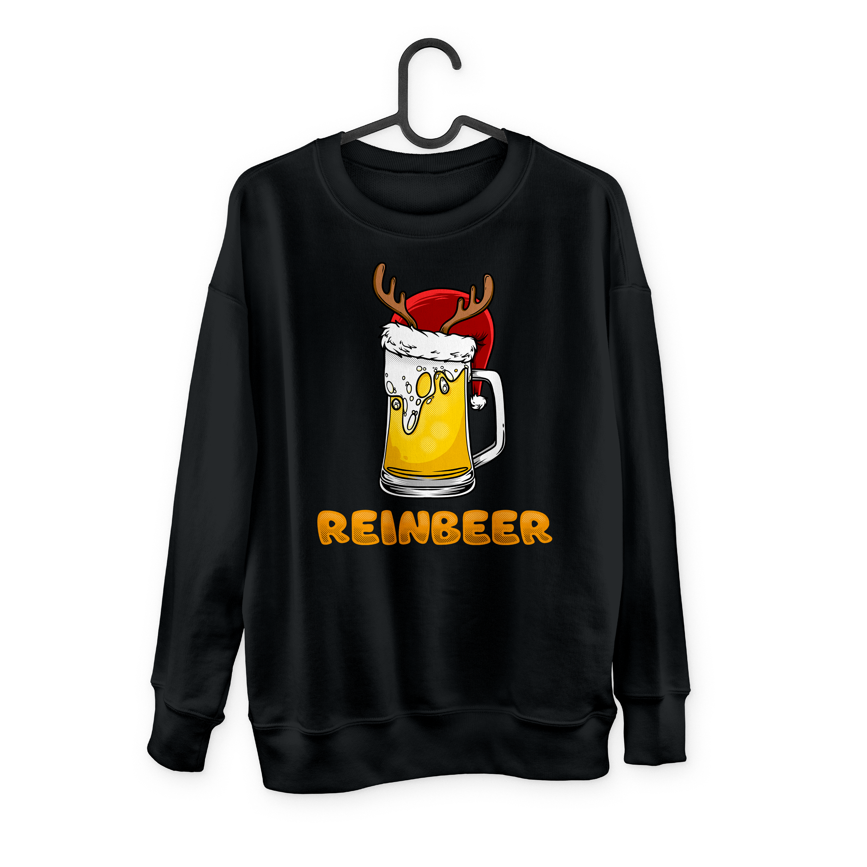 Reinbeer & WineDeer Couples Drinking Sweatshirts