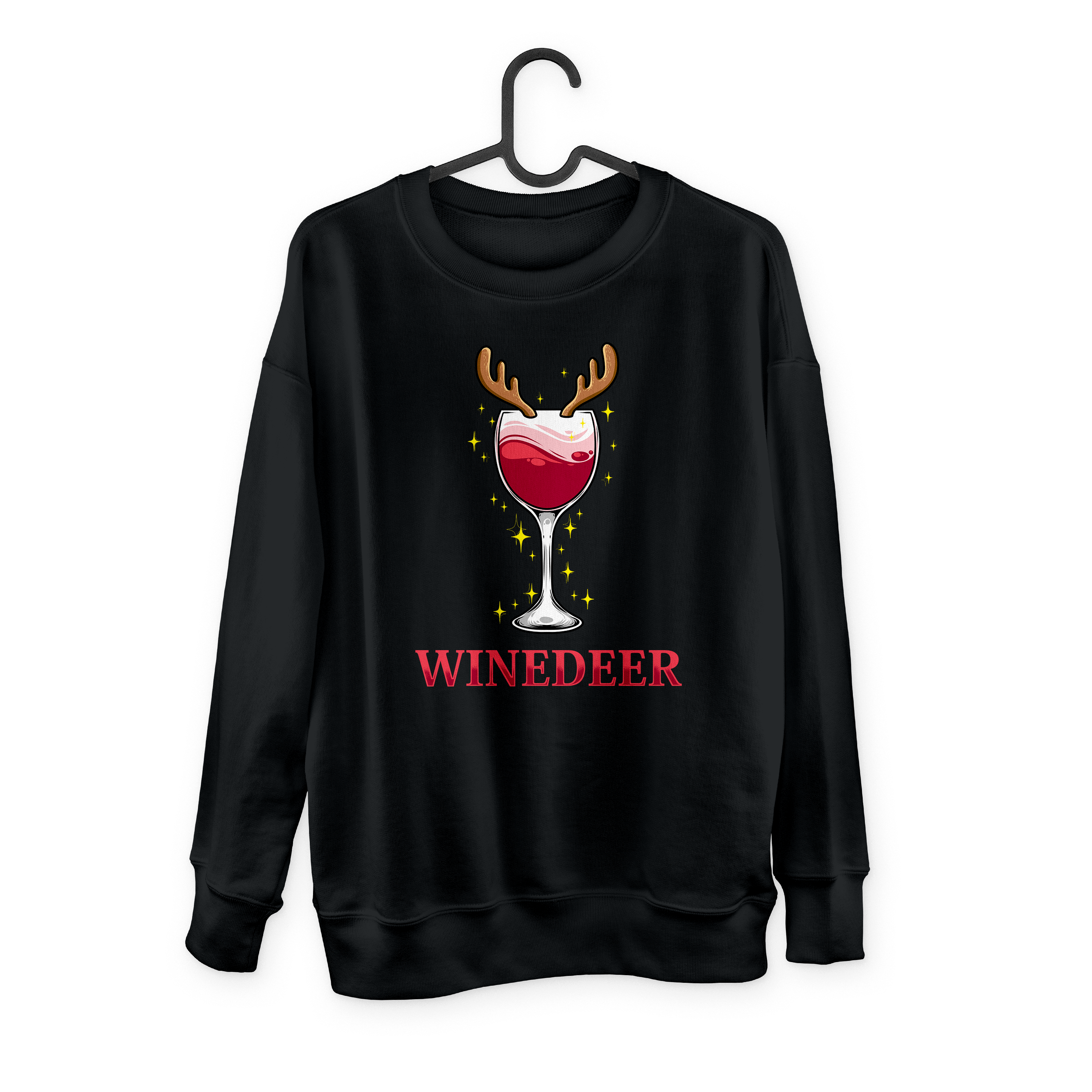 Reinbeer & WineDeer Couples Drinking Sweatshirts