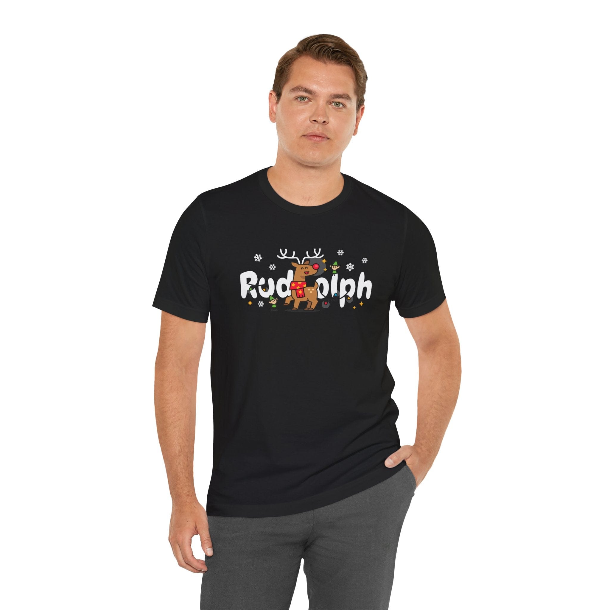 Rudolph Unisex Deluxe Tee.