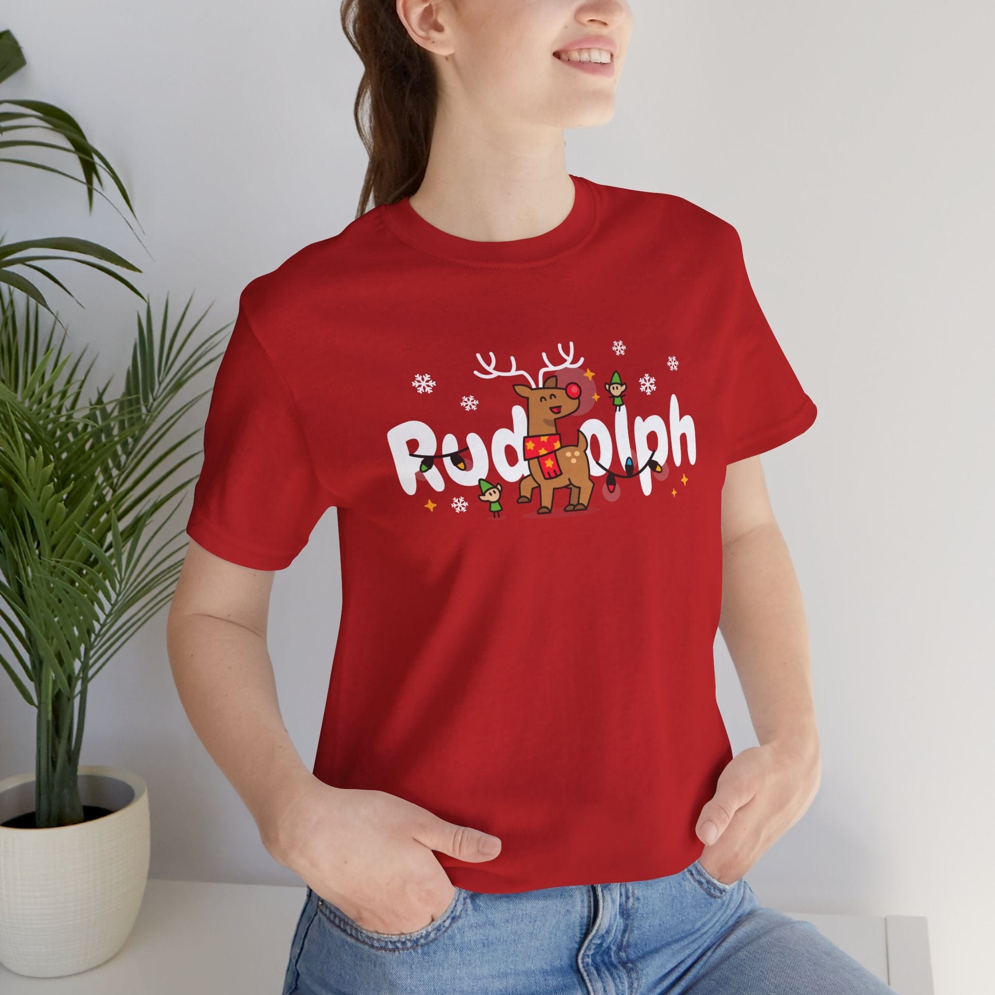 Rudolph Unisex Deluxe Tee.