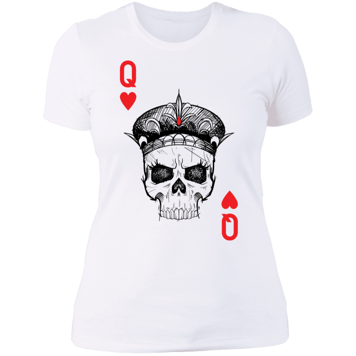 Skull queen of hearts