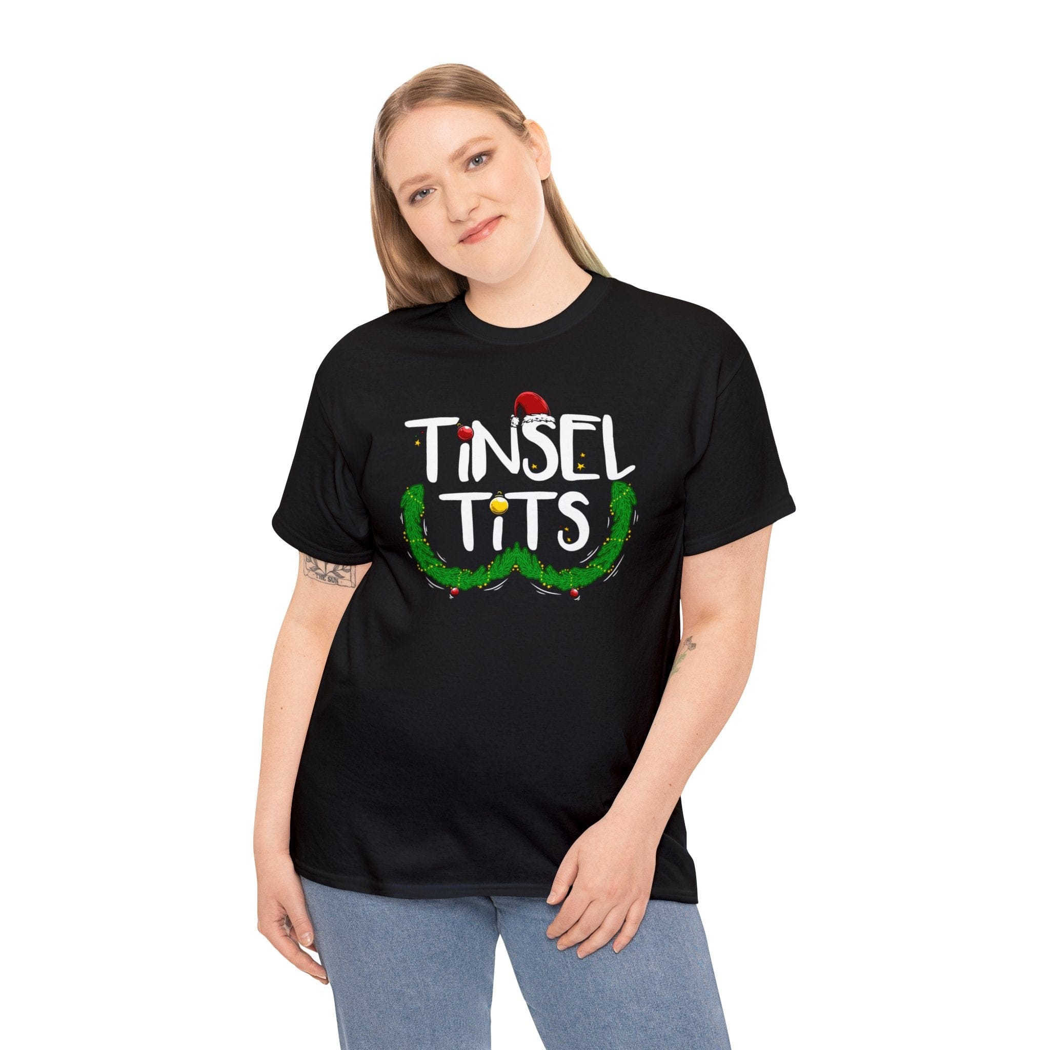 Tinsel Tits | Deluxe Black Tee